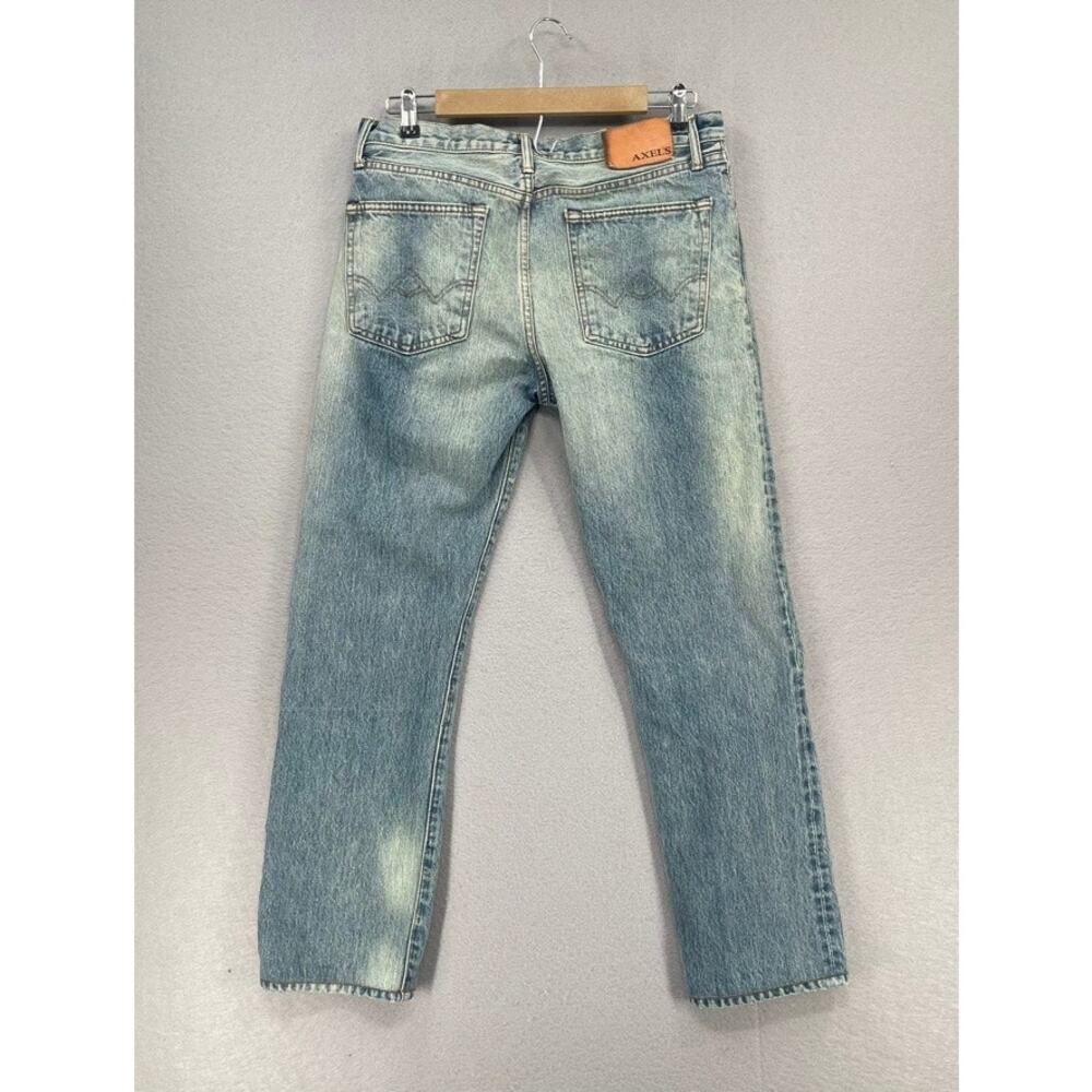 Axels Premium Denim Jeans Mens 33x34 Tag *31x29 Actual Sz Fade Selvedge Vail - Picture 11 of 15